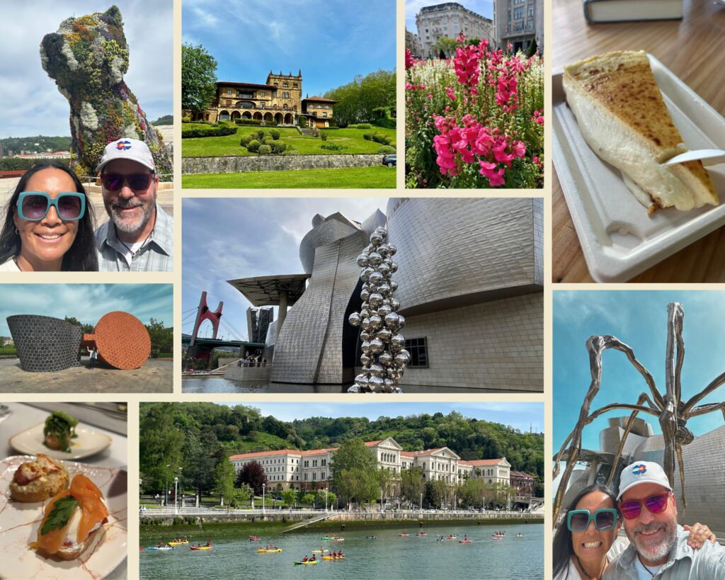 Collage of images from one day in Bilbao.