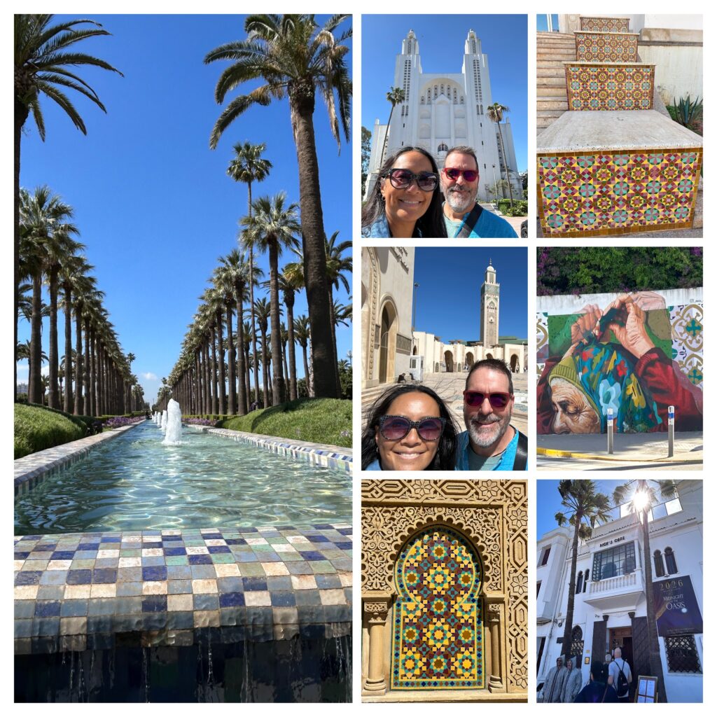 Collage of images taken in Casablanca