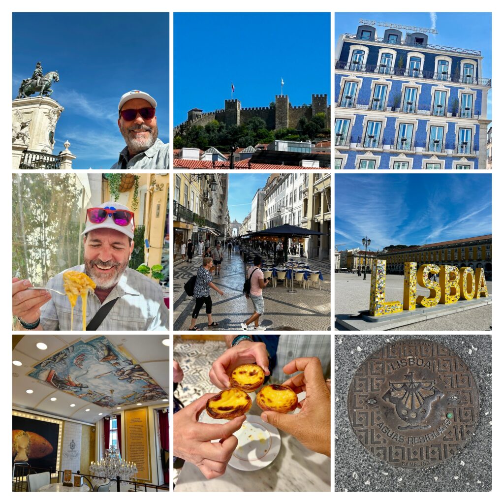 Collage of images taken in Lisbon