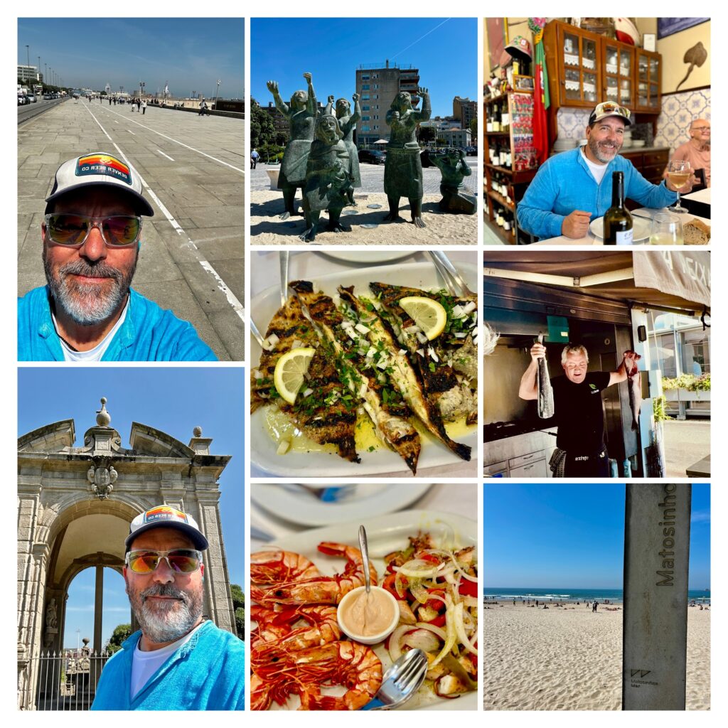 Collage of images taken in Matosinhos.