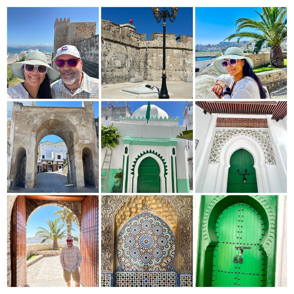 Collage of images taken in Tangier.